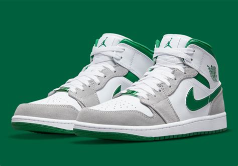 jordan 1 mid green grey